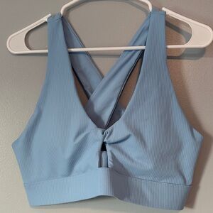 Fabletics Oasis Rib Twist Medium Impact Sports Bra, XL